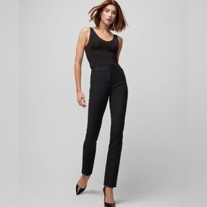 White House Black Market Black Slim Straight Trousers